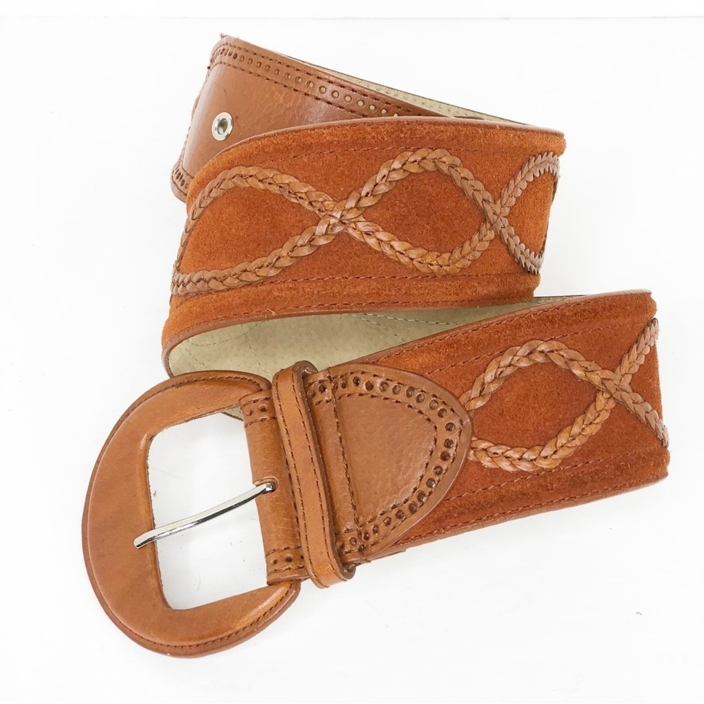 Another line Brown leather/suede belt - Picture 9 of 13